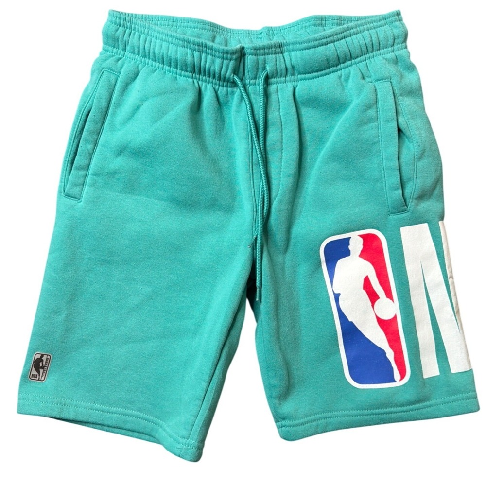 NBA Shorts Mens Small Teal NBA Logo Basketball League Sport NBA NEW